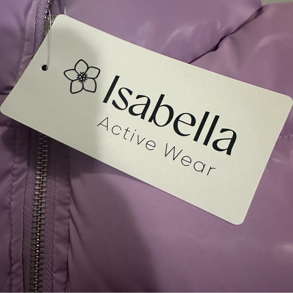 ISABELLA Active Wear Liquid Shine Quilted Vest/Size-Medium - Picture 10 of 13